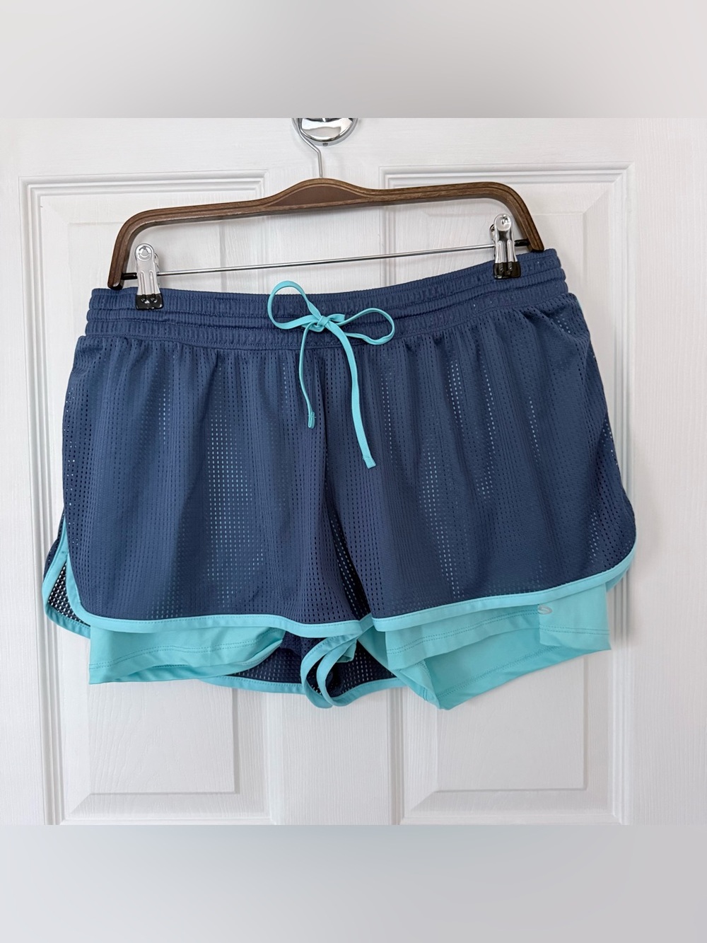 Champion Duo Dry 2-in-1 athletic Running Shorts XXL Navy Blue Built-In Liner